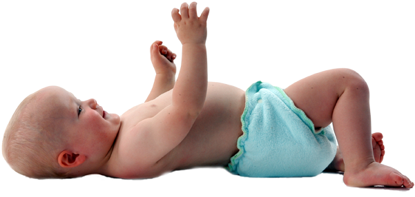 Flat On My Back - Baby Laying On Back (600x321), Png Download