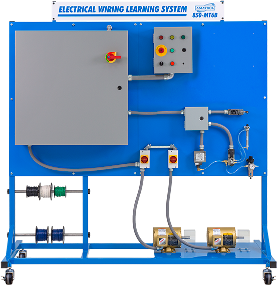 Amatrol Electrical Wiring Learning System 850-mt6b - Electrical Wiring (650x603), Png Download