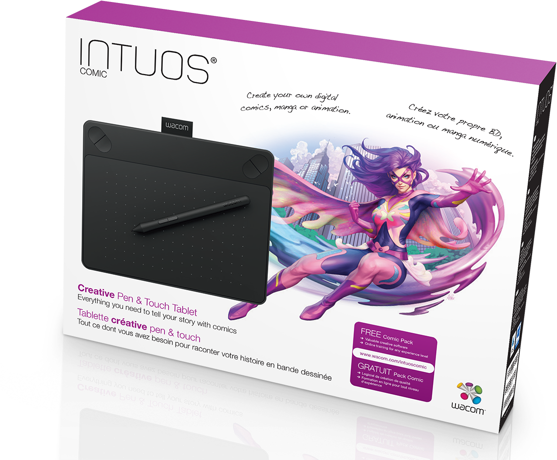Wacom Intuos Comic Pen And Touch Anime & Manga Digital - Wacom Intuos Comic Cth 490 (1200x994), Png Download