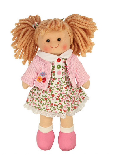 Big Jigs Toys, Poppy Cute Doll 28cm Bjd005 - Bigjigs Toys Poppy Doll 28cm (11") - Ragdoll Cuddly (800x600), Png Download