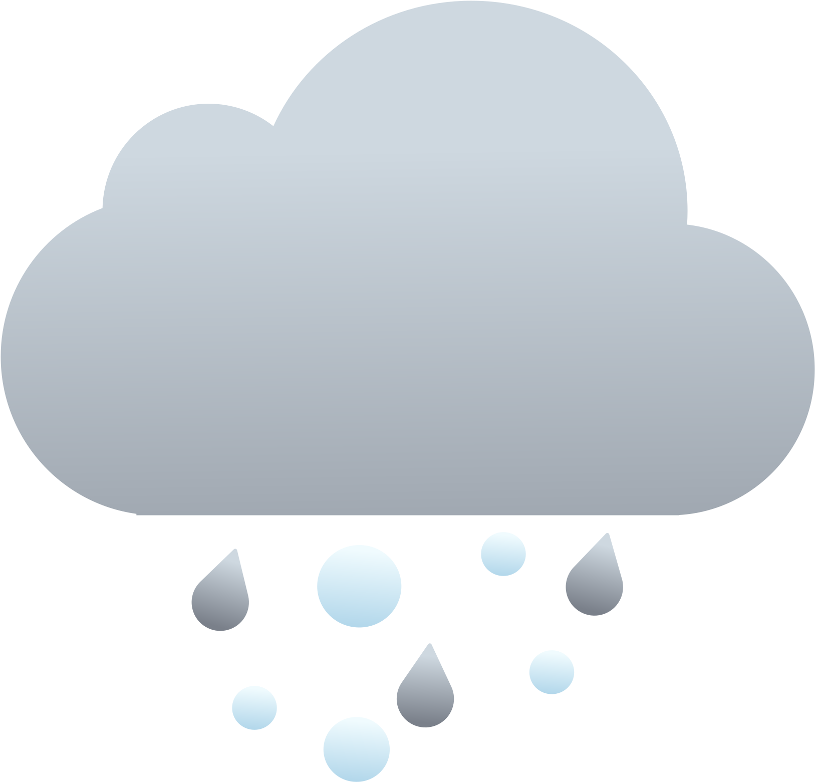 Open - Ice Snow And Rain Cloud (2000x2000), Png Download