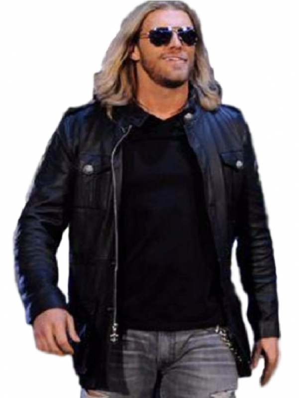 Wwe Edge Wrestler Black Leather Jacket - Edge (800x800), Png Download