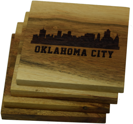 Oklahoma City Skyline Coasters Oklahoma City Skyline - Prestige Decanters Phoenix Arizona Skyline Coasters (480x480), Png Download