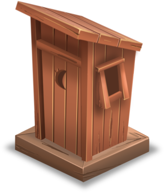 Outhouse - Outhouse From Shrek Png (664x664), Png Download
