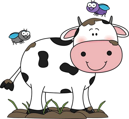 Tubes Of Cows - Transparent Background Cow Clip Art (534x494), Png Download
