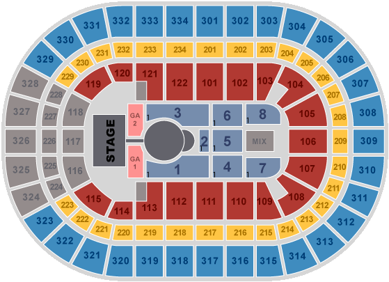 Luke Bryan Kick The Dust Up Tour - Maroon 5 Red Pill Blues Tour Stage (576x418), Png Download