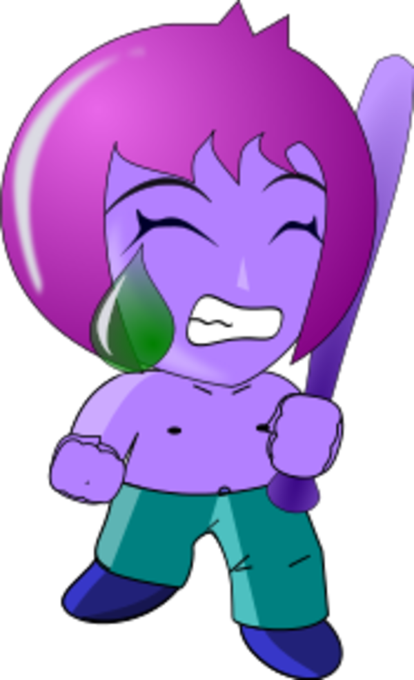 Girl Crying Mad Chibi Cartoon Comic - Clip Art (600x985), Png Download