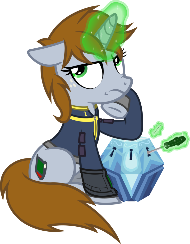 Outlawedtofu, Bobby Pin, Clothes, Eyeroll, Fallout - Fallout Equestria Fanart (801x1024), Png Download