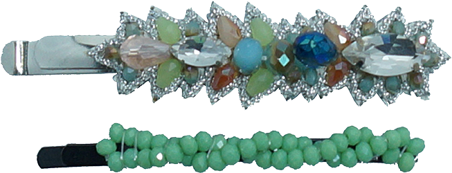 Pink Pewter Jeweled Bobby Pins - Laurel Bobby Pin (750x750), Png Download