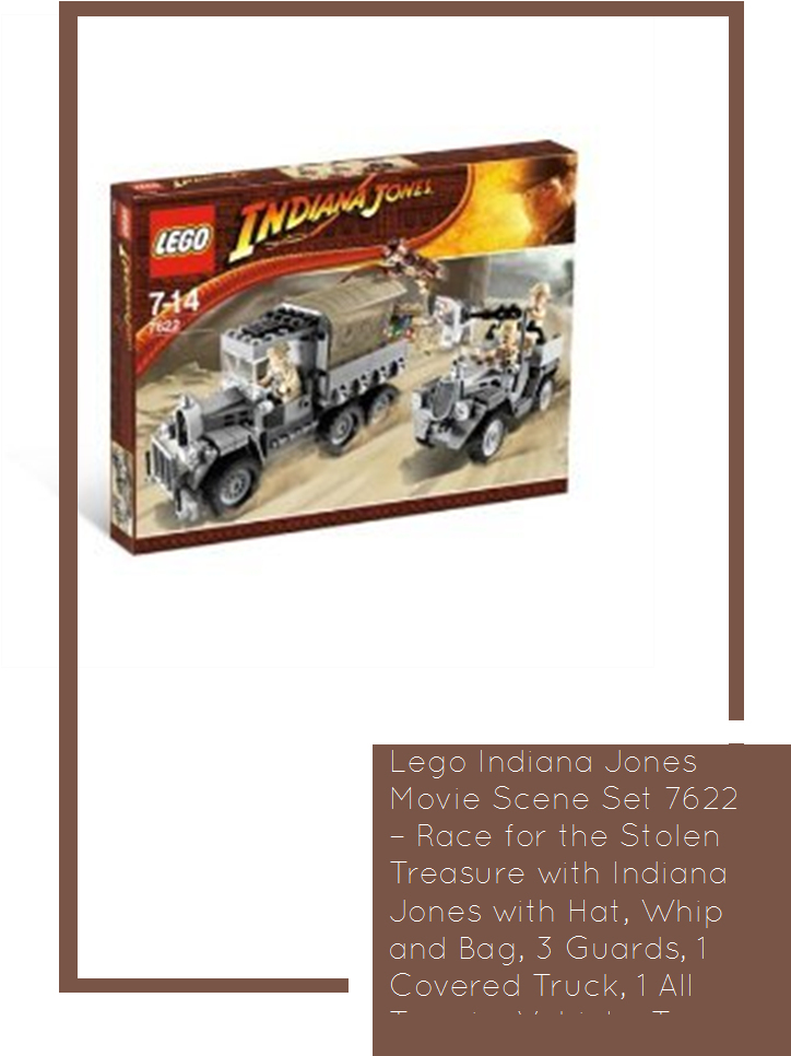 Lego Indiana Jones Movie Scene Set 7622 Race For The - Indiana Jones: Lego: Race For The Stolen Treasure (735x1100), Png Download
