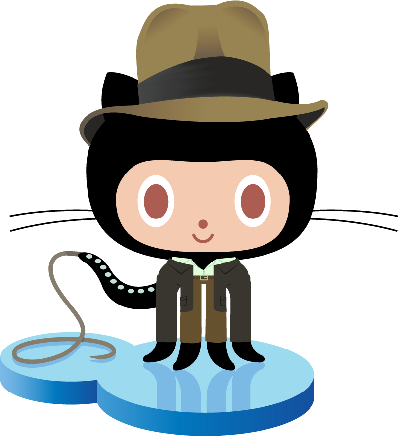 I've Been A Fan Of Indiana Jones And Github - Github Octocat (896x896), Png Download