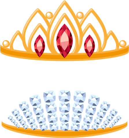 3 - Cartoon Tiaras (468x500), Png Download