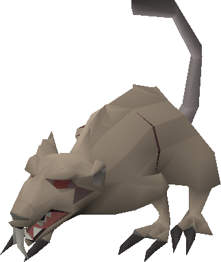Zombie Rat - Runescape Rat (323x382), Png Download