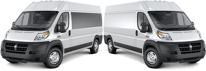 Stock Photo Of 2016 Promaster Cargo And Window Van - 2017 Promaster 3500 Window Van (760x260), Png Download