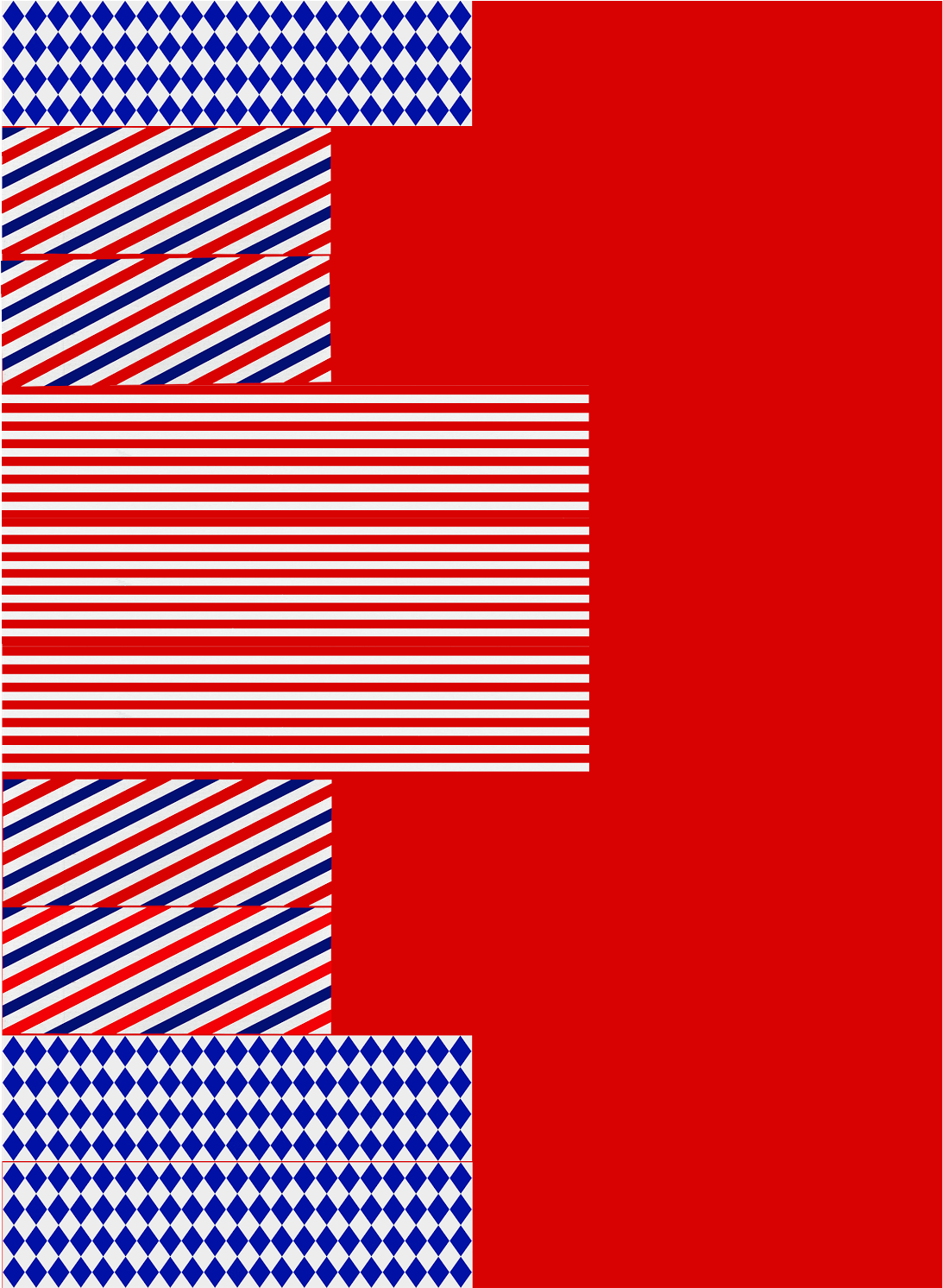 Out The Little Flag Shapes In The Ends - Flag Of The United States (1347x1600), Png Download