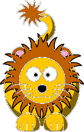 Cartoon Lion Cliparts - Lion (288x449), Png Download
