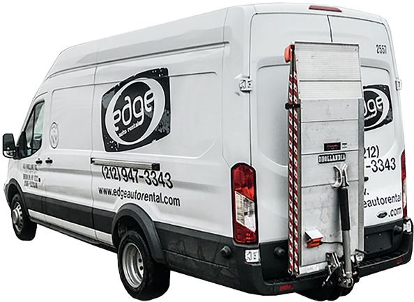 High Roof Cargo Van With Lift Gate - Compact Van (1000x493), Png Download