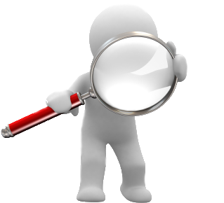 A2 - Magnifying Glass With Eyes (347x346), Png Download