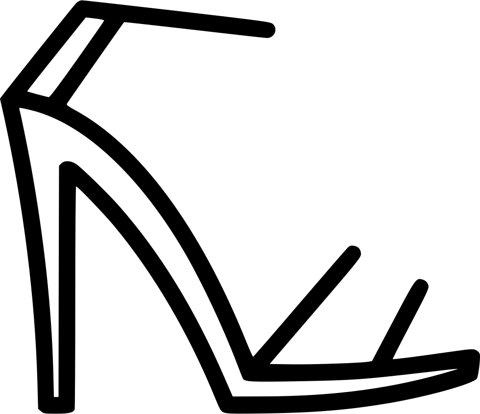 Sandal High Heels Footwear Fashion Shoe - High-heeled Shoe (980x846), Png Download