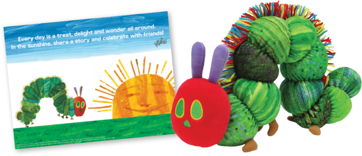 Very Hungry Caterpillar 50th Anniversary Plush & Print - Very Hungry Caterpillar 50th Anniversary (1200x1200), Png Download