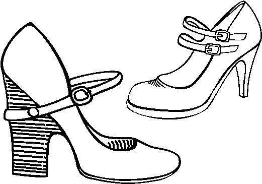 Dibujos Para Colorear De Tacones (600x470), Png Download