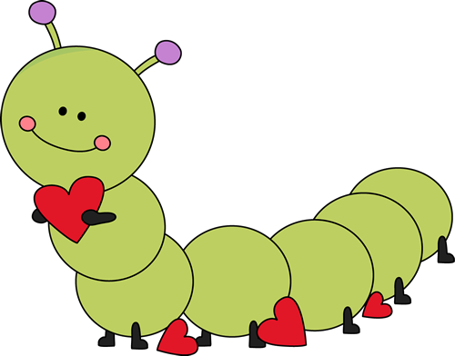 Caterpillar Clip Art 23 130 Caterpillar Clipart Clipart - Cute Valentine's Day Clipart (500x392), Png Download
