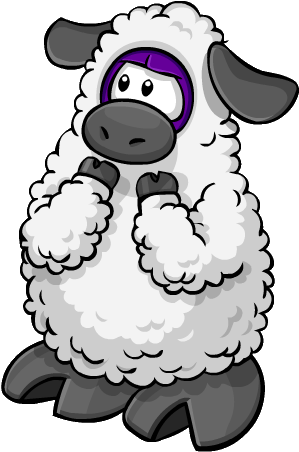 Big Bad Wool Costume Trunk - Club Penguin Sheep Png (313x473), Png Download