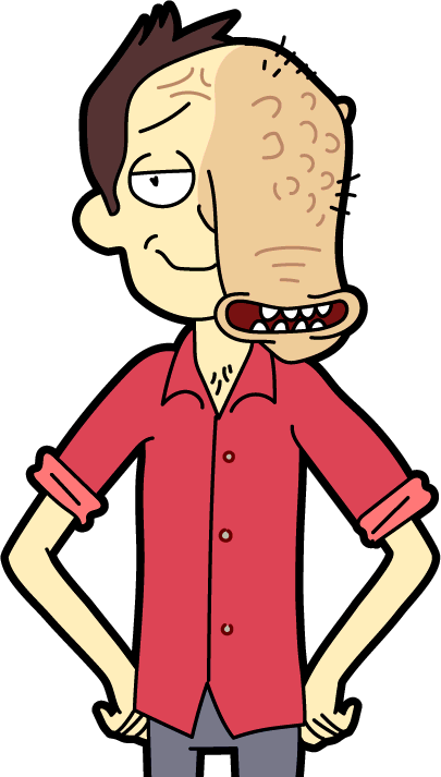 Trunk Person Avatar - Pocket Mortys Trunk Mortys (405x713), Png Download