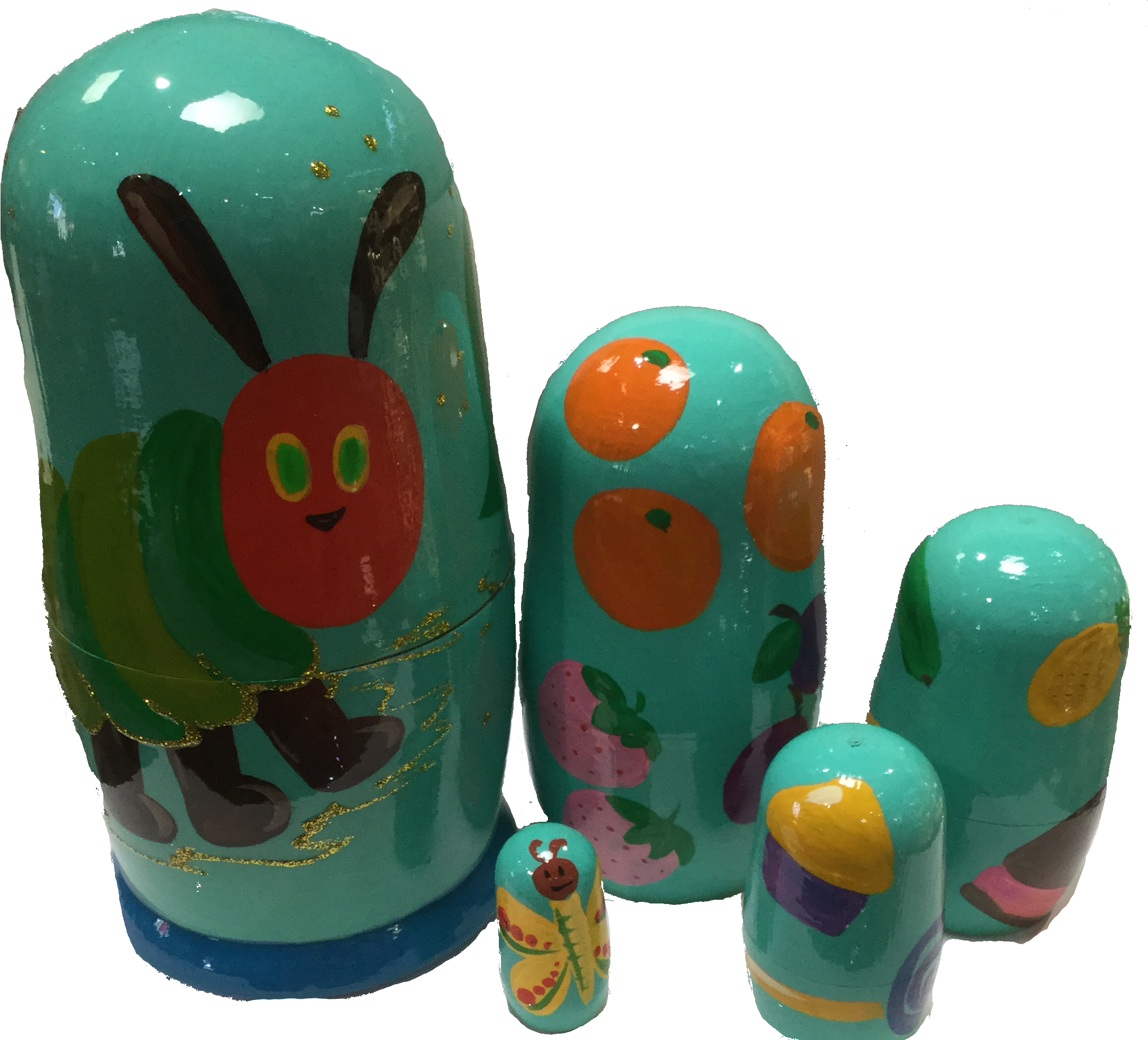 Hungry Caterpillar Large 5 Piece 16cm - Baby Toys (2204x1975), Png Download