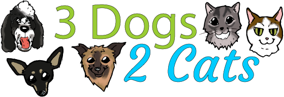 3 Dogs 2 Cats - Cat (626x209), Png Download