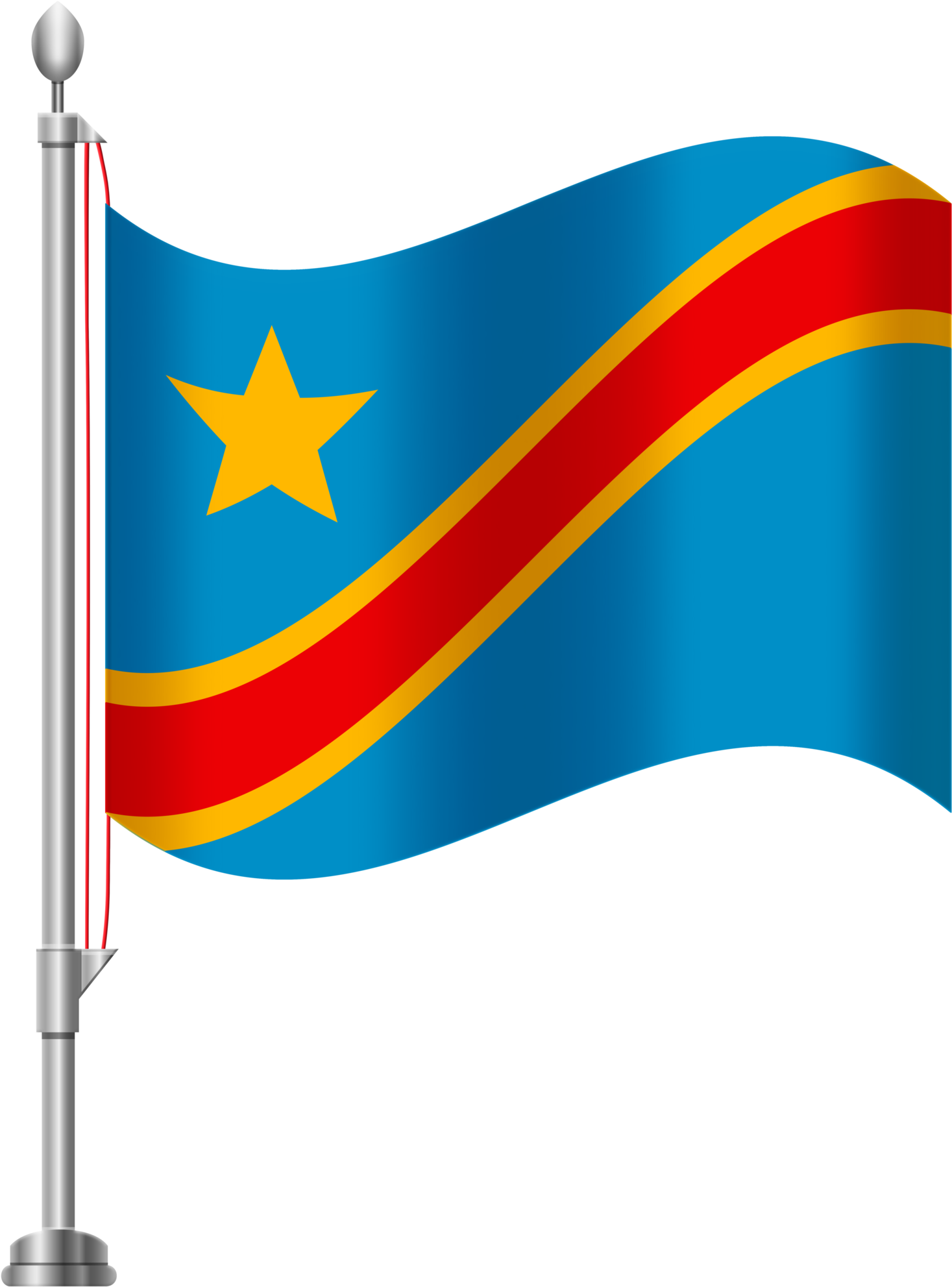 Democratic Republic Of The Congo Flag Png Clip Art - Sierra Leone 57th Independence (1536x2000), Png Download