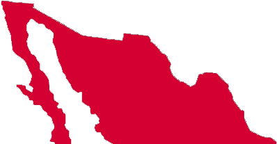 Territory Map Graphic Of The Country Of Mexico - Mexican Map Silhouette (1000x747), Png Download