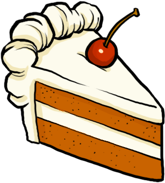 The Cake Plays A Very Important Role In Fat Princess, - Fat Princess Cake Png (380x408), Png Download