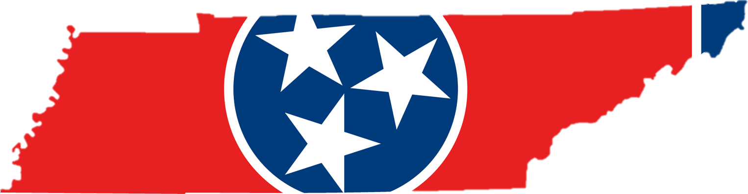 An Open Letter To Gov - Tennessee Outline With Flag (1526x397), Png Download
