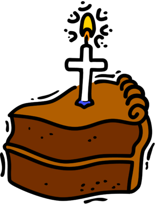 Birthday Cake - Christian Birthday Png (307x400), Png Download
