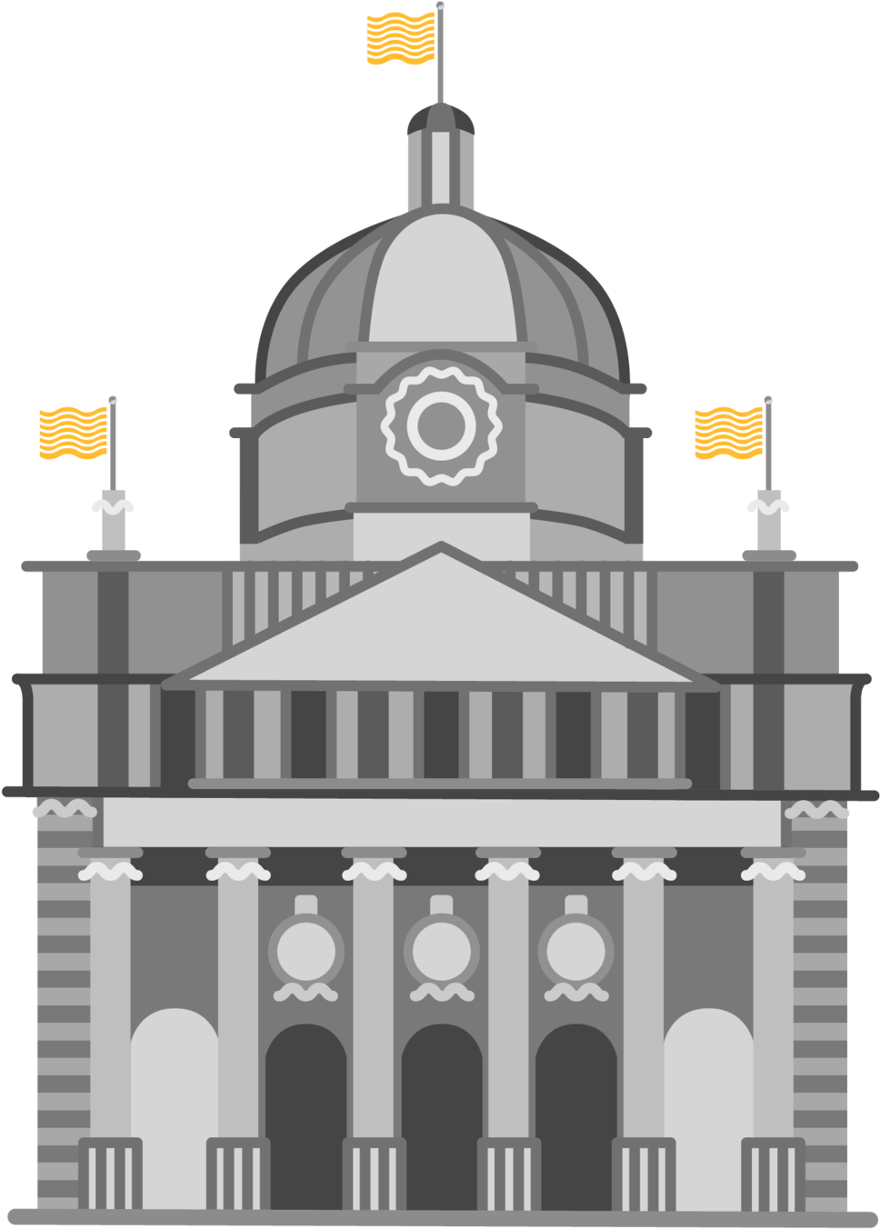 The Capital Building - Dome (1000x1363), Png Download