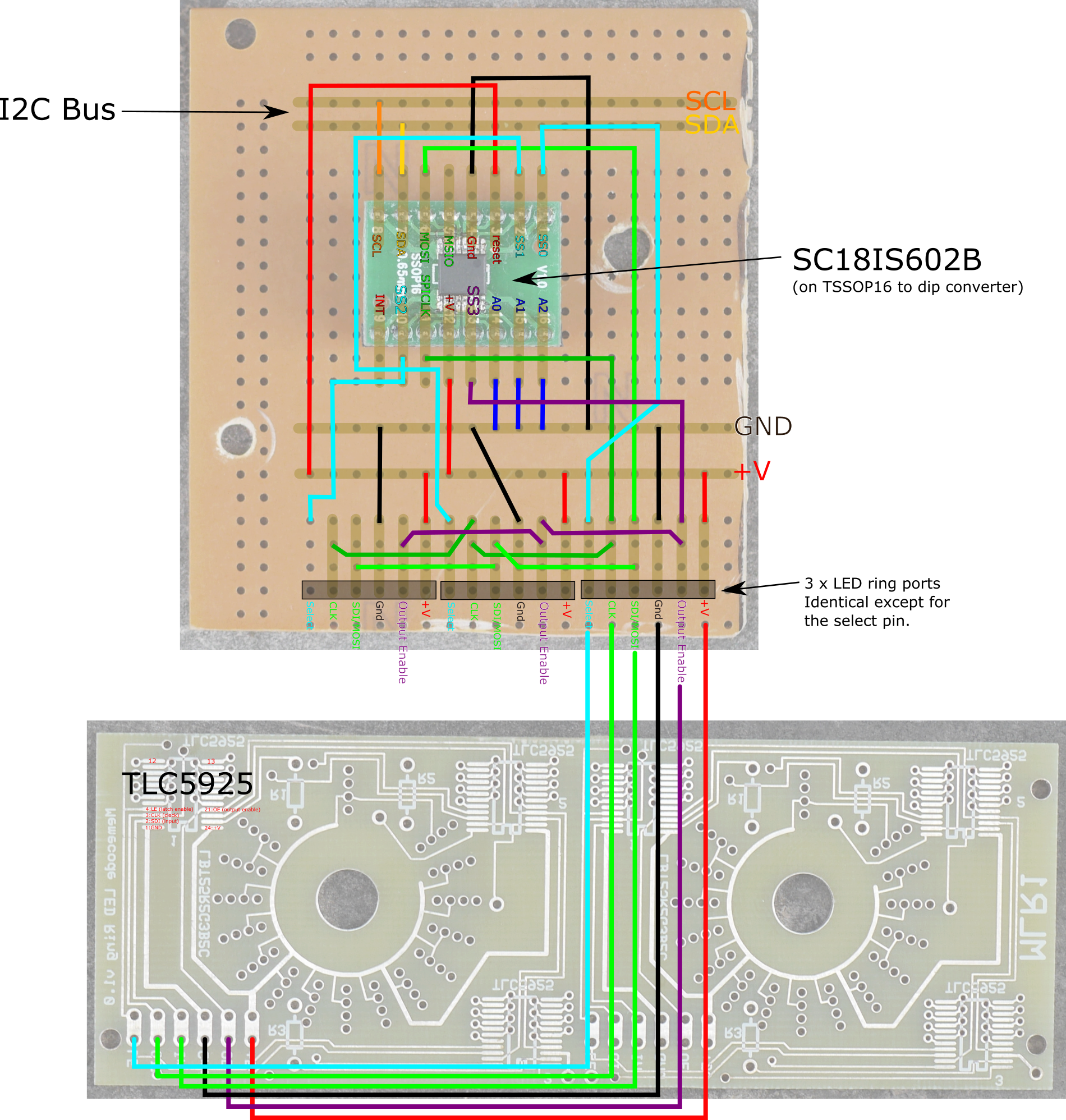 I2c Spi Wiring - Diagram (1900x1996), Png Download
