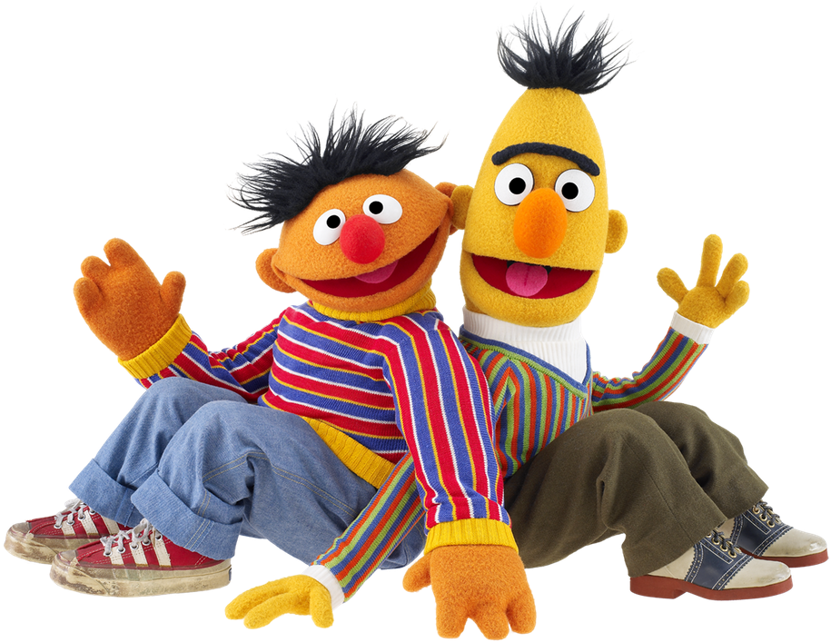 Sesame Street Go Sesame Street Ui/ux & Visual Design - Bert And Ernie Png (1000x737), Png Download