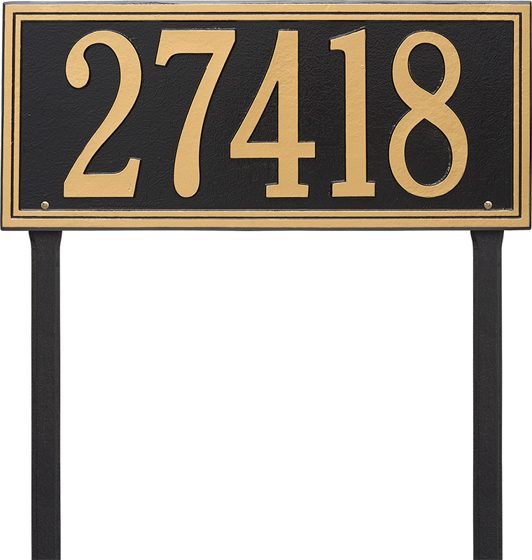 Double Line Estate Lawn Plaque, One Line - Whitehall 6114 Double Line - Estate Lawn - One Line, (760x800), Png Download