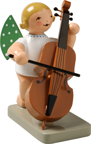 Angel Orchestra Musician With Double-bass - Wendt Und Kühn Engel Mit Kontrabass 650/7 (314x500), Png Download