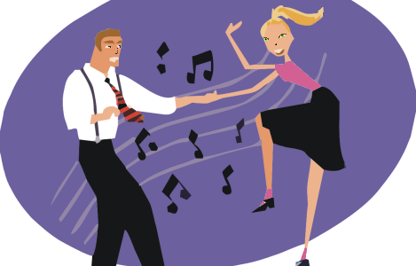 Sock Hop - Dance Party (469x300), Png Download