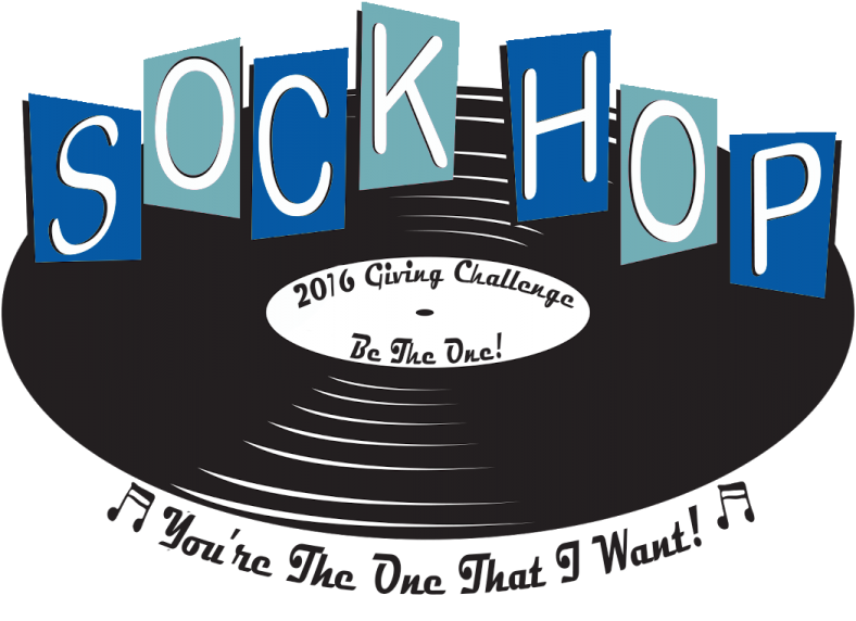 2016 Giving Challenge Sock Hop - Sock Hop (800x621), Png Download