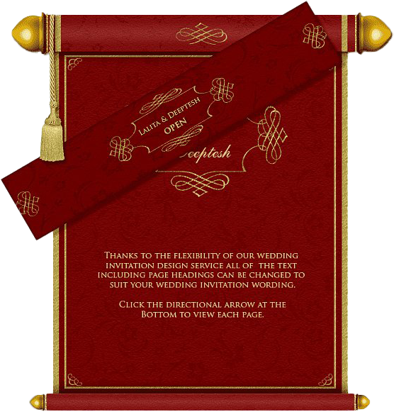Email Wedding Card - Hindu Wedding Card Design (574x589), Png Download