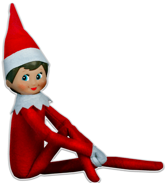 Fancy Elf - Shelf On The Elf (350x372), Png Download