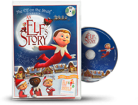 The Elf On The Shelf® - Elf On The Shelf - An Elfs Story Dvd (487x361), Png Download