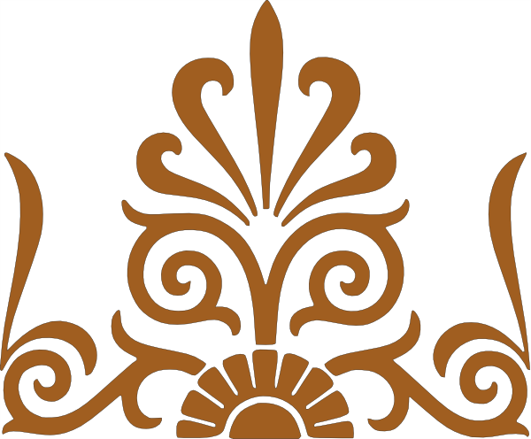 Stencil Indian Pattern Vector (600x496), Png Download