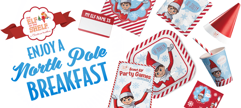 Enjoy A North Pole Breakfast - Elf On The Shelf (1021x458), Png Download
