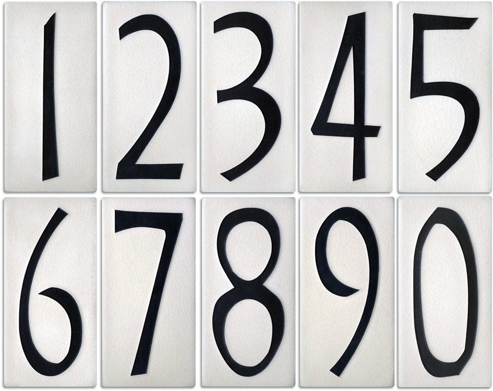 White On Black House Number Tiles Pluspng - Black White Number (1000x1000), Png Download