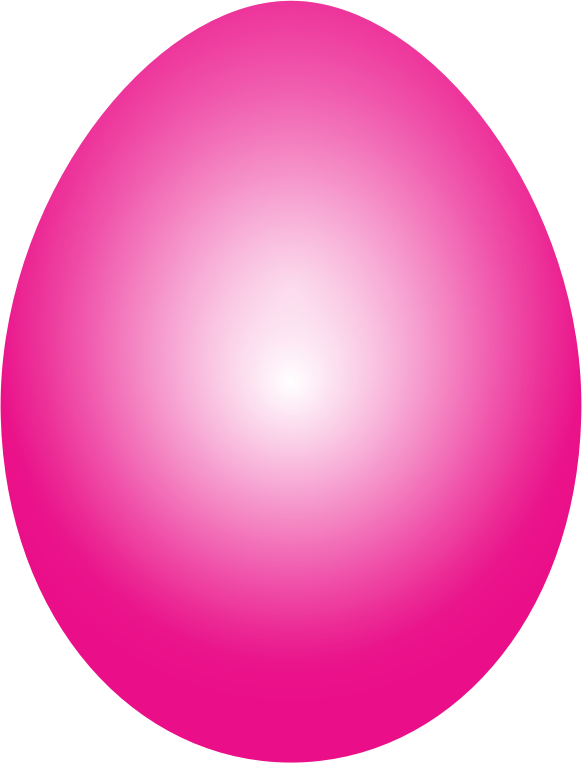 Clipart Magenta Easter Egg - Pink Easter Egg Transparent (582x763), Png Download