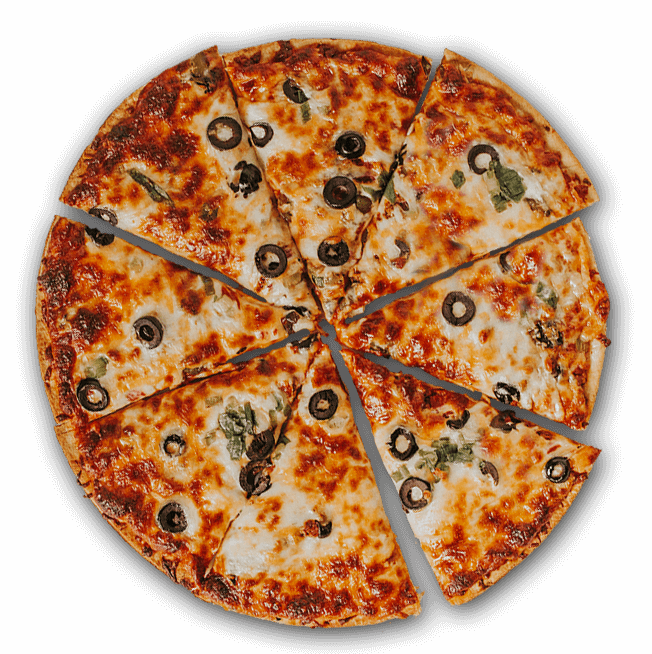 It's Nothing Fancy Just Great Pizza - Pizza (652x654), Png Download